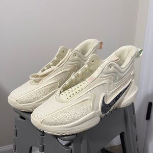 Nike Cream and Black Sneakers